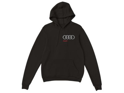 Mikina s logom Audi pre nadšencov - čierna